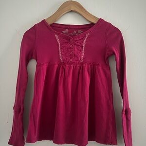 Girls' Y2K Babydoll Henley Top Sz 5-7 ?